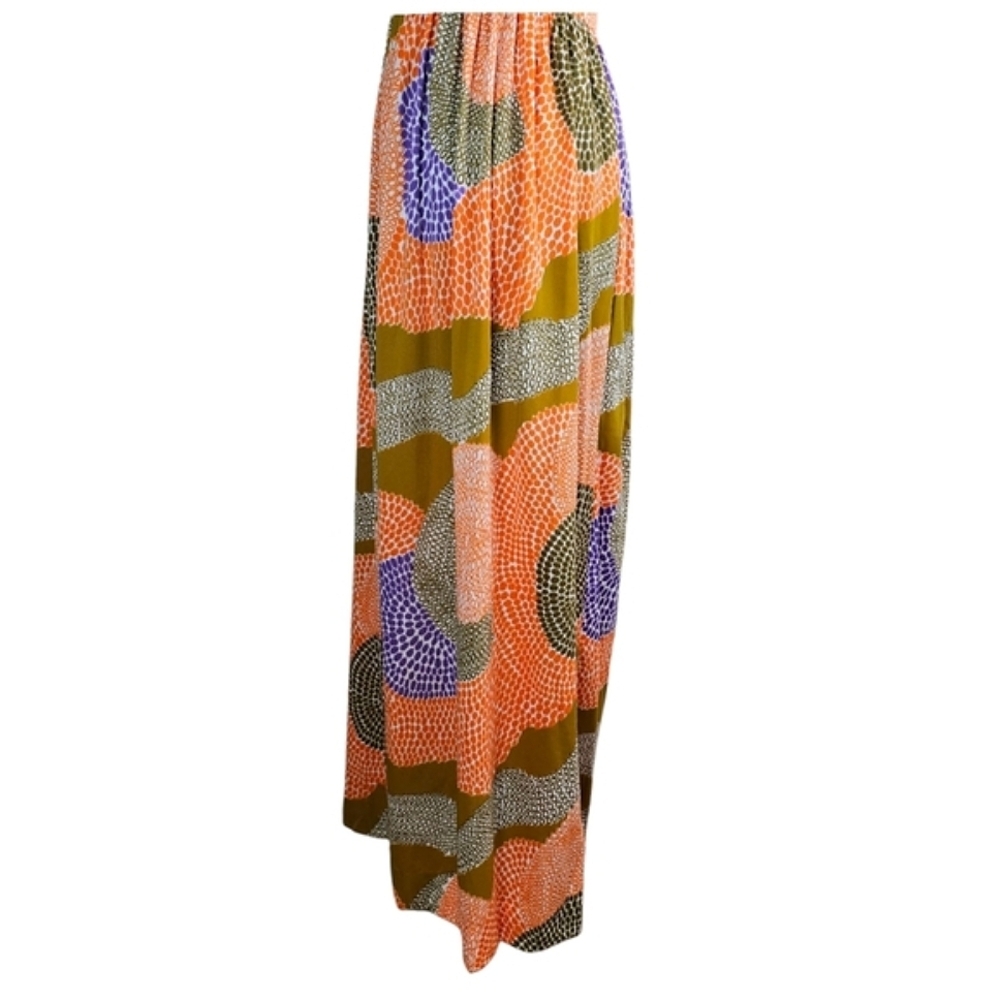Vintage 1960s Halter Maxi Dress Else Smith For Dalani 6 Retro Boho Psychedelic - Picture 11 of 16